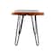 Alaterre Furniture Hairpin Natural Live Edge Wood with Metal 48" Bench, Natural AWDD0420 - alternate 7